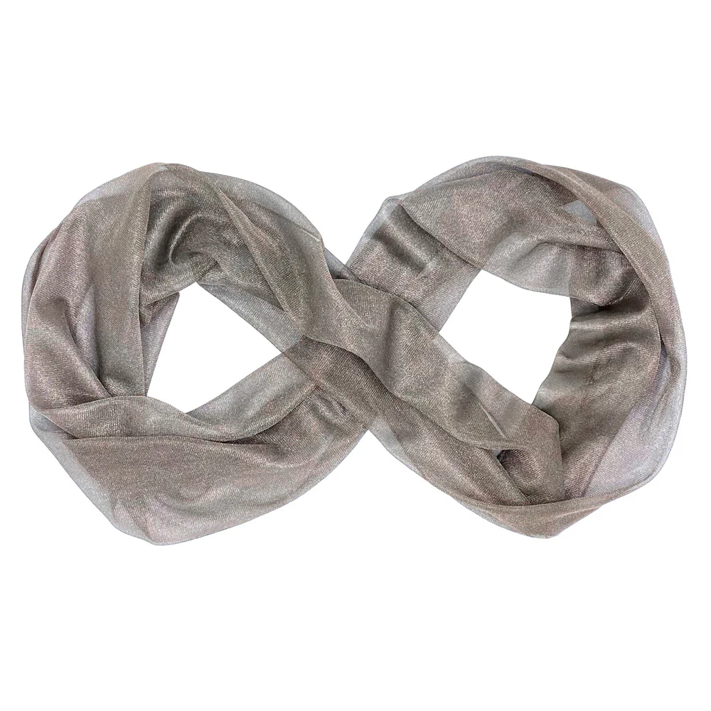 Silver Mesh Infinity Scarf