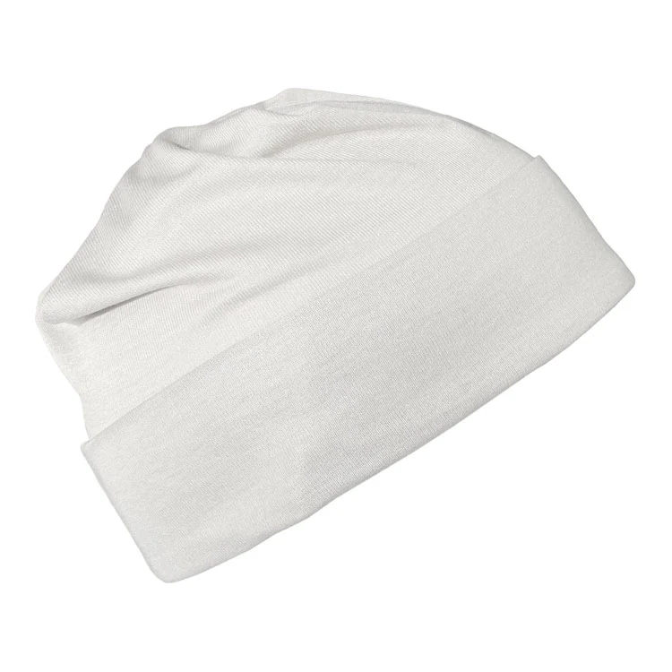 Natural Silver Jersey Modal Beanie - Image 3