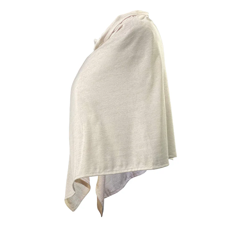 Natural Silver Modal Poncho Short - Image 4
