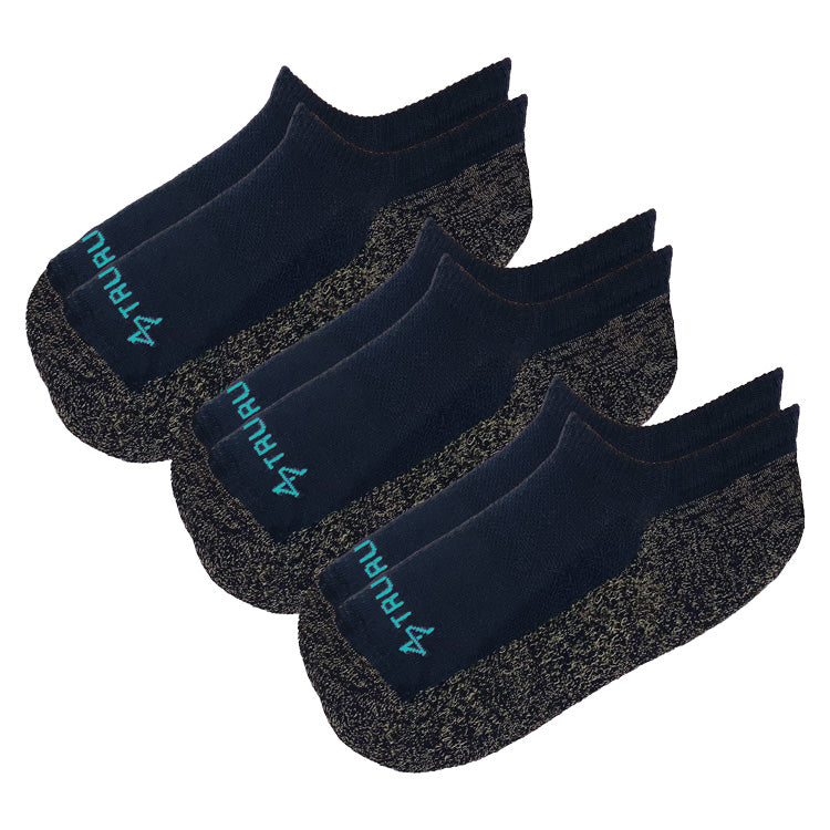 No-Show Black Merino Wool Grounding Socks - Image 5