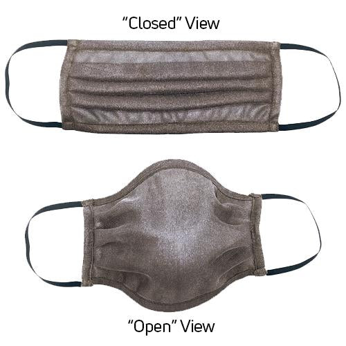 Silver Mesh Mask - Pleated - Image 7