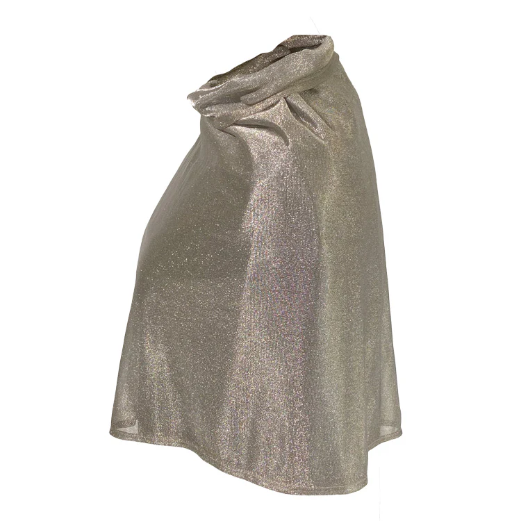 PONCHO, SILVER MESH - Short - Image 4