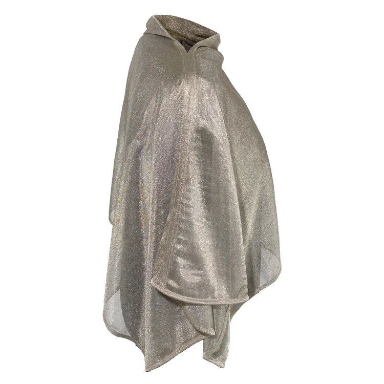 PONCHO, SILVER MESH - Short - Image 5