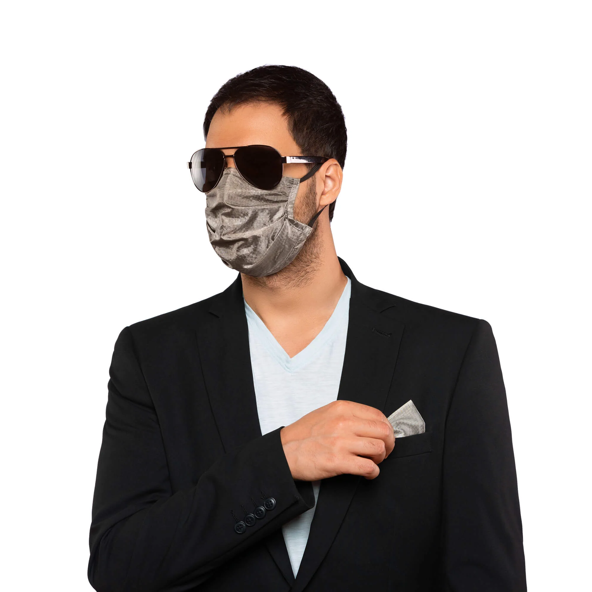 Pure Silver Mask - Pleated - Image 3
