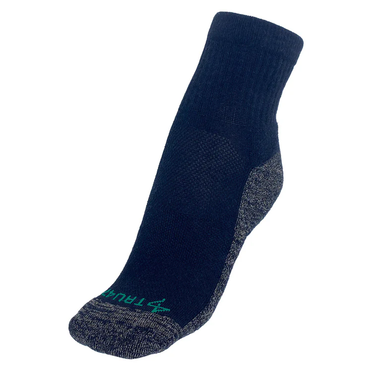 QUARTER Black Merino Wool Grounding Socks - Image 4