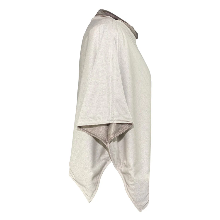 Reversible Mesh and Natural Modal Short Poncho - Image 7